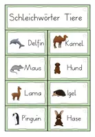 Vorschau - Aufgabenkarten - Schleichdiktat Tiere - lesen, merken, schreiben🇨🇭 - Seite 2