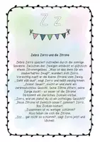 Vorschau - Arbeitsblätter - Buchstabengeschichte Z z - Seite 1