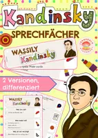 Vorschau - Spiele - Ich bin Wassily Kandinsky – Sprechfächer für den Kunstunterricht - Deckblatt