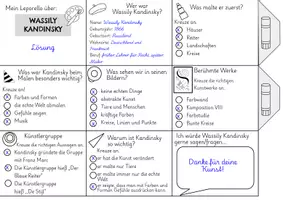 Vorschau - Arbeitsblätter - Wassily Kandinsky Leporello – differenziert - Seite 2