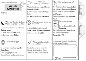 Vorschau - Arbeitsblätter - Wassily Kandinsky Leporello – differenziert - Seite 3