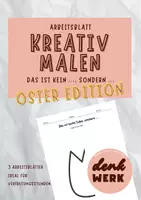 Vorschau - Arbeitsblätter - Das ist kein ..., sondern ... Kreatives Malen Ostern - Deckblatt