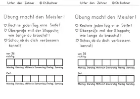 Vorschau - Arbeitsblätter - Wir üben die Zehnerunterschreitung + Lösungsheft - Seite 1