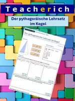 Vorschau - Arbeitsblätter - Der pythagoräische Lehrsatz im Kegel - Deckblatt