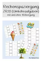 Vorschau - Arbeitsblätter - Rechenspaziergang ZR20 Umkehraufgaben - Deckblatt