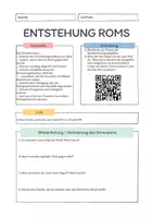 Vorschau - Stundenentwürfe - Entstehung des Römischen Reiches - Scaffoldings - Deckblatt