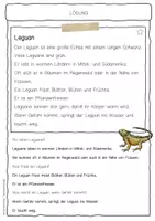 Vorschau - Arbeitsblätter - Sachtext Leguan - Seite 2