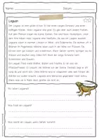 Vorschau - Arbeitsblätter - Sachtext Leguan - Seite 3
