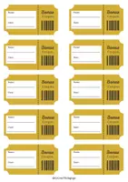 Vorschau - Spiele - Golden Homework Ticket (Englisch) - Hausübungsgutschein/ Homework Coupon - Seite 1