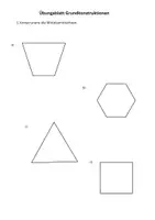 Vorschau - Arbeitsblätter - Grundkonstruktionen (Mittelsenkrechte, Winkel+Strecken übertragen) - Deckblatt