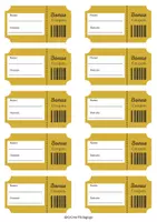 Vorschau - Fördermaterial/Inklusion - Golden Homework Ticket (Deutsch) - Hausübungsgutschein - Seite 1