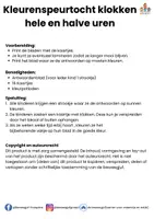 Voorbeeld - Kleurenspeurtocht klokken hele en halve uren - Pagina 1