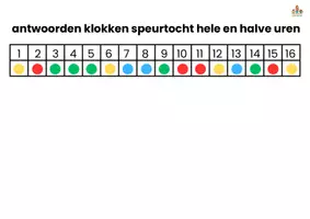Voorbeeld - Kleurenspeurtocht klokken hele en halve uren - Pagina 3