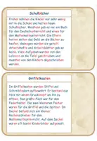 Vorschau - Arbeitsblätter - Schulmaterial früher vs heute Material - Seite 1