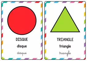 Aperçu - Affichage - Cartes de géométrie maternelle – solides et figures planes (M1 à M3) - Page 1
