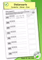 Vorschau - Arbeitsblätter - Zahlenraum 1000 – Orientierung | Arbeitsblätter, Übungen & Lösungen - Seite 1