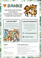 Vorschau - Poster - Klassentier Waschbär (Waschbärklasse) – Wertschätzendes Klassenposter - Seite 2