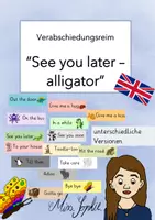 Vorschau - Anderer Materialtyp - See you later_Verabschiedungsreim Englisch - Deckblatt
