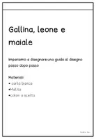 anteprima - Materiale per pittura e bricolage - Disegnare passo dopo passo: Gallina, leone e maiale - Pagina 2