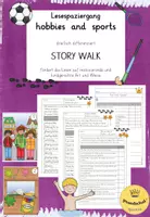 Vorschau - Arbeitsblätter - Story Walk "Hobbies and Sports" (free-time activities) - englischer Lesespaziergang - Deckblatt