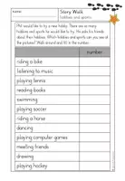 Vorschau - Arbeitsblätter - Story Walk "Hobbies and Sports" (free-time activities) - englischer Lesespaziergang - Seite 3
