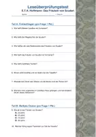 Vorschau - Test - Leseüberprüfungstest - E.T.A. Hoffmann - Das Fräulein von Scuderi - Seite 1