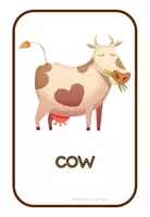 Vorschau - Bildkarten - Farm Animals Flashcards Fun ESL Vocabulary - Seite 1