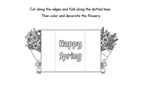 anteprima - Materiale per pittura e bricolage - Happy Spring Pop-Up Cards - Pagina 1