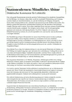 Vorschau - Stationenlernen - Stationenlernen Biologie Oberstufe - Vorbereitung auf die mündliche Abiturprüfung - Seite 1