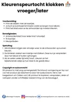 Voorbeeld - kleurenspeurtocht klokken vroeger/later - Pagina 1