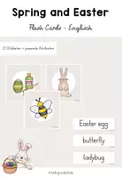 Vorschau - Bildkarten - Spring and Easter - Flash Cards (Bild- und Wortkarten) - Deckblatt