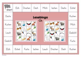 Vorschau - Spiele - Buchstabeneinführung - Lesebingo Ch (Karibu) - Seite 2