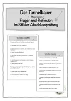 Vorschau - Arbeitsblätter - Der Tunnelbauer: Reflexion | HSAP 2027 - Deckblatt