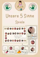 Vorschau - Spiele - Unsere 5 Sinne - Spiele und Legematerial - Deckblatt