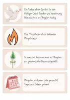 Vorschau - Arbeitsblätter - Schleichdiktat/ Laufdiktat Pfingsten | 12 Karten | 3./4.Kl - Seite 2