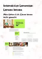 Vorschau - Interaktives Material - Interaktiv: Mein Gehirn & ich: Clever lernen leicht gemacht - Deckblatt