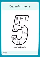 Voorbeeld - Tafelboek: De tafel van 5 - Voorblad