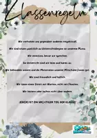 Vorschau - Poster - Klassenregeln - Deckblatt