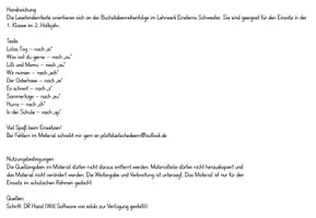 Vorschau - Text - Lesetandem - Texte + Test Klasse 1 (Einstern) - Seite 3