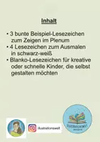 Vorschau - Mal- und Bastelvorlagen - Earth Day Lesezeichen zum Basteln und Ausmalen / Kunst / Tag der Erde - Seite 1