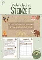 Vorschau - Stundenentwürfe - Alt- und Jungsteinzeit im Vergleich (Stundenplanung und Material) - Deckblatt