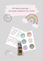 Vorschau - Poster - Affirmationsspiegel – stärkende Gedanken für Kinder - Deckblatt