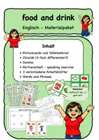 Vorschau - Arbeitsblätter - Food and drink - Englisch Materialpaket - Deckblatt