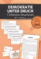 Vorschau - Arbeitsblätter - Gefahren der Demokratie - Dilemmata-Szenarien Schule - Präsentation + Leitfaden - Deckblatt