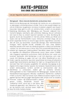 Vorschau - Arbeitsblätter - Hate Speech und Verrohung der Sprache - Infotext und Steckbrief (Gefahren für die Demokratie) - Seite 1