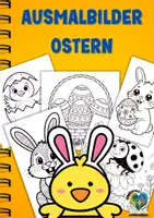 Vorschau - Mal- und Bastelvorlagen - Kostenlose Osterausmalbilder für Kinder (5 Motive) – Frühling Malvorlagen Grundschule & Kita | Ausmalbilder Ostern - Deckblatt