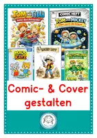 Vorschau - Stundenentwürfe - Gestalte dein eigenes Comic und ein Cover – kreatives Schreib- und Zeichenprojekt - Deckblatt