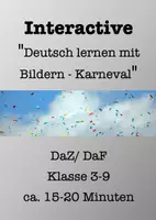 Vorschau - Arbeitsblätter - Materialpaket "Karneval" - Deutsch/ Vertretung - Klasse 5-8 - Seite 1