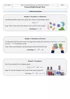 Vorschau - Arbeitsblätter - Exponentialgleichungen lösen (alle drei Typen) - Deckblatt