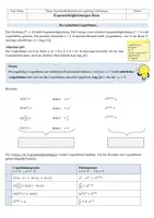 Vorschau - Arbeitsblätter - Exponentialgleichungen lösen (alle drei Typen) - Seite 1